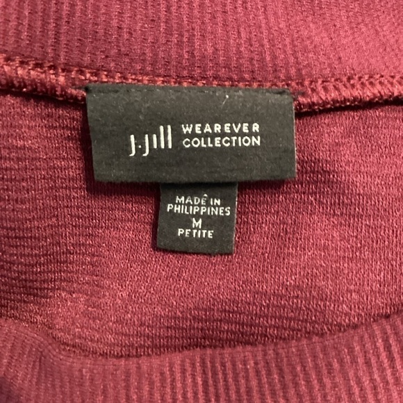 J. Jill Wearever Collection Knit Long Sleeve Dress Size M Petite - Picture 6 of 7